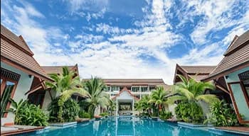 Luxury hotel exterior