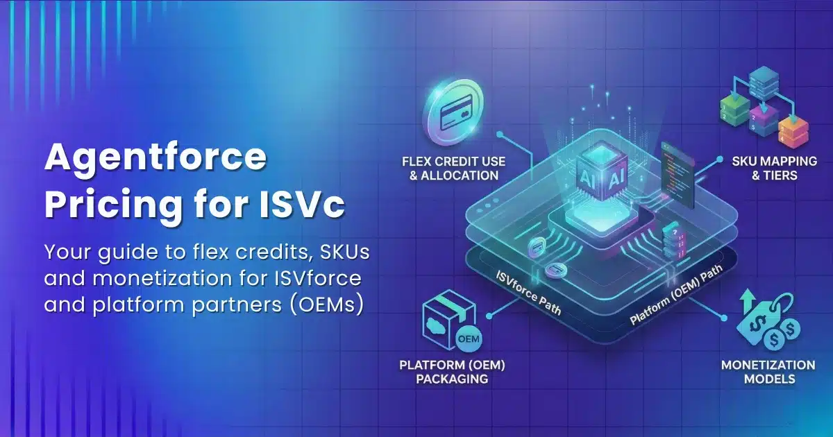Agentforce pricing for ISVs — flex credits, SKUs, and monetization