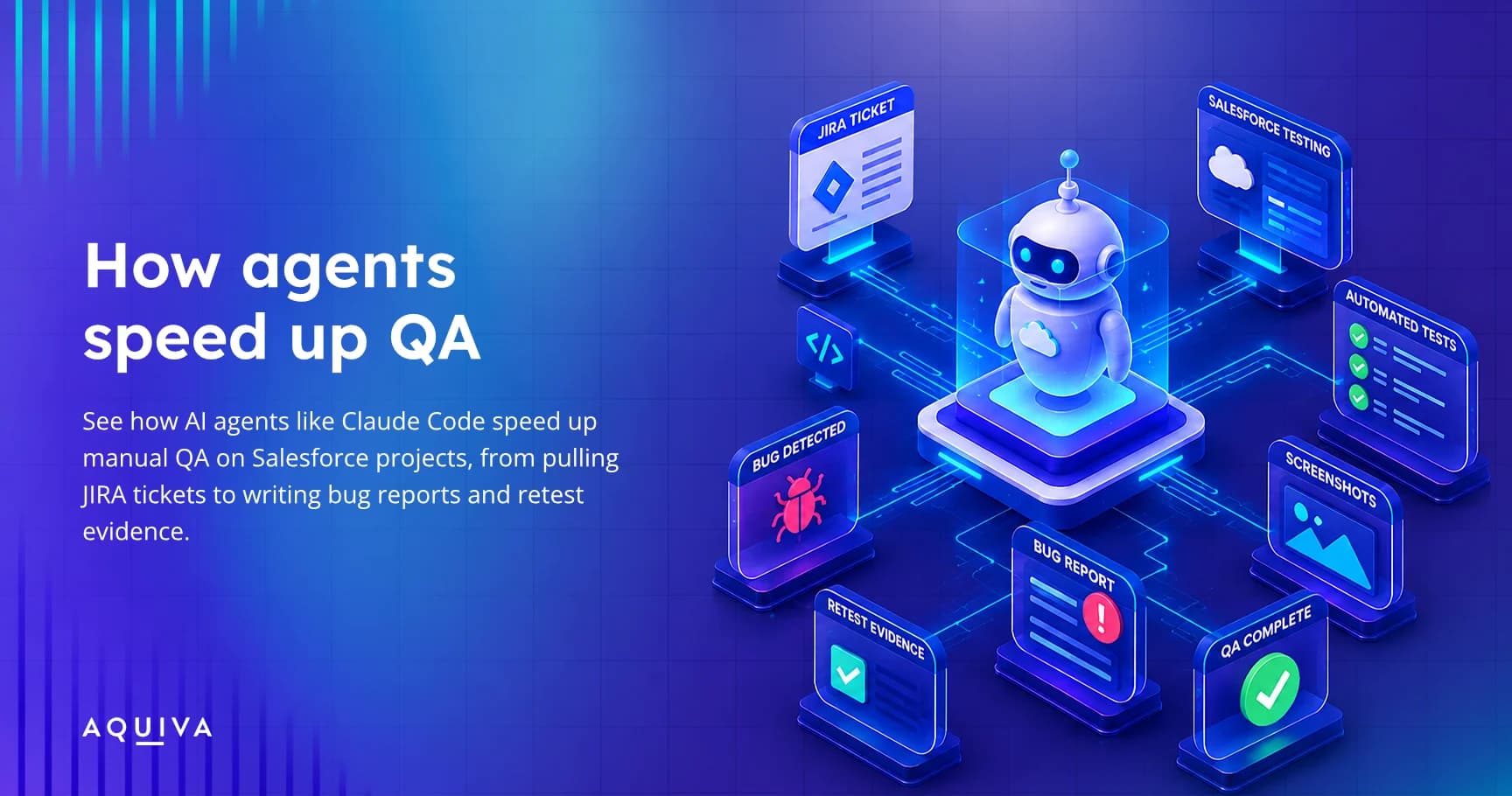 AI agent running QA testing on a Salesforce project